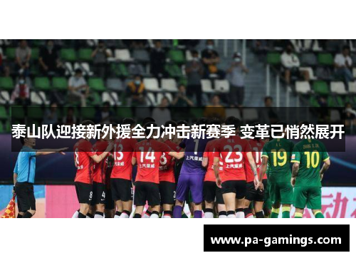 泰山队迎接新外援全力冲击新赛季 变革已悄然展开