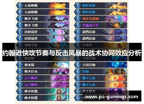 约翰逊快攻节奏与反击风暴的战术协同效应分析